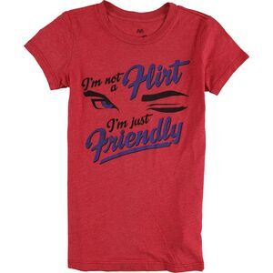 Local Celebrity Womens I'm Not A Flirt Graphic T-Shirt, NWT